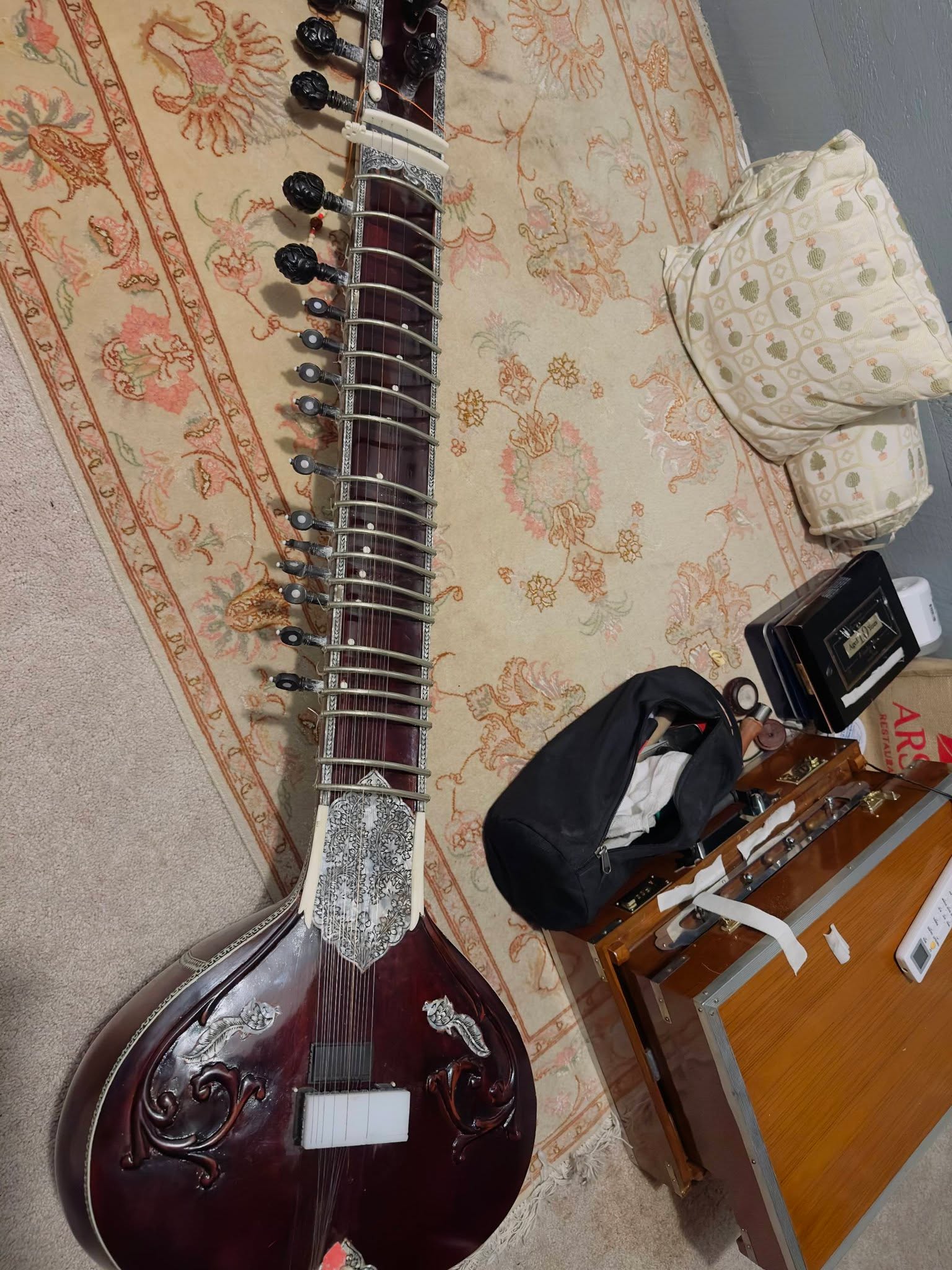 Vintage sitar restoration